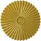 Ekena Millwork Shakuras Ceiling Medallion (For Canopies up to 5 3/4"), Hand-Painted Rich Gold, 33 7/8"OD x 2"P CM34SHRGS - alternate 1